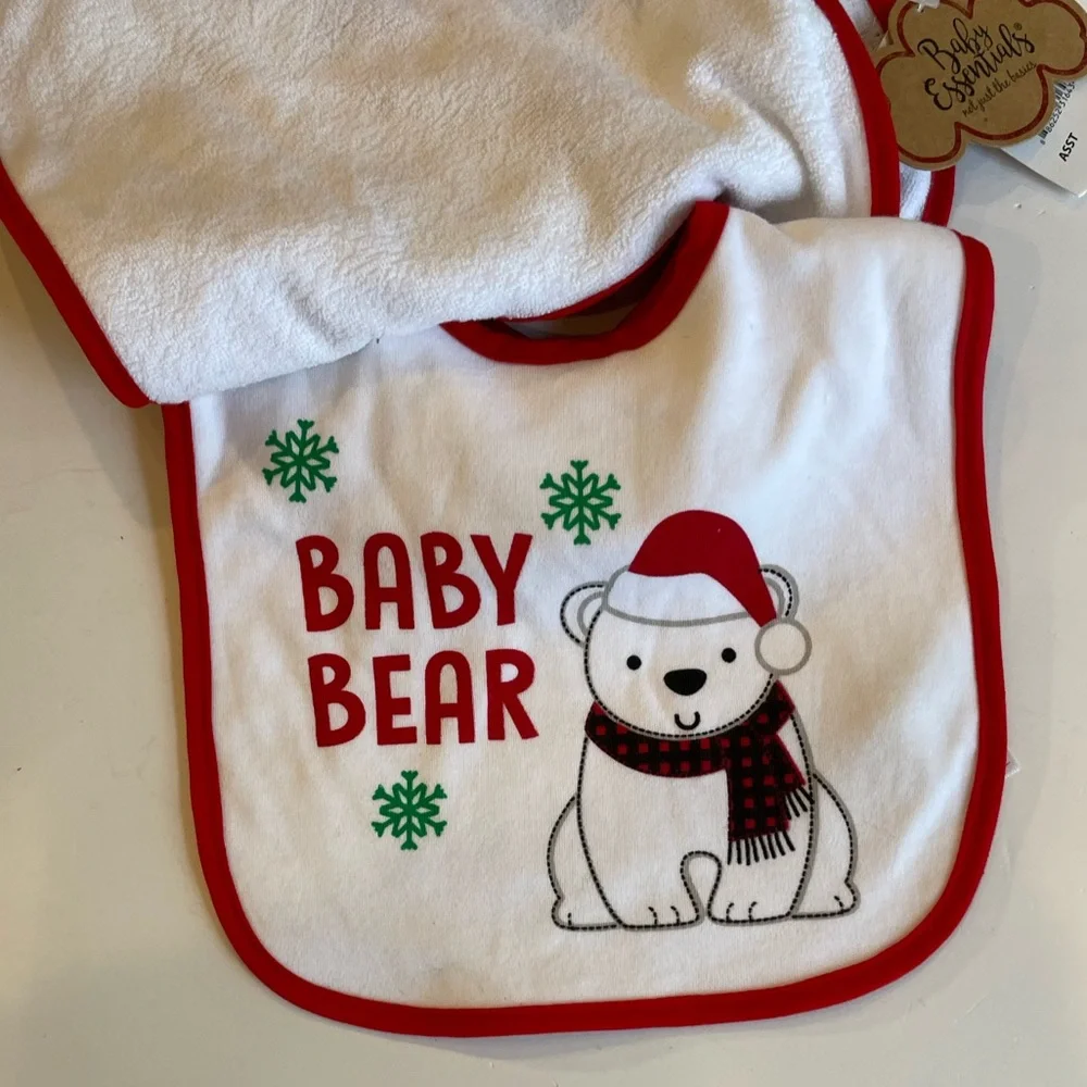 Baby’s First Christmas Bibs New With Tags